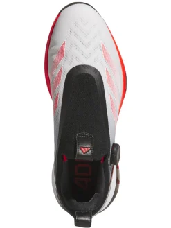 Adidas Mens Golf Shoes|Adizero ZG BOA Spikeless Golf Shoes - Ftwr White/Lucid Red/Core Black