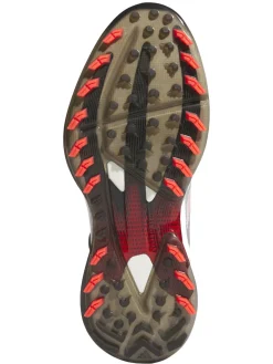 Adidas Mens Golf Shoes|Adizero ZG BOA Spikeless Golf Shoes - Ftwr White/Lucid Red/Core Black