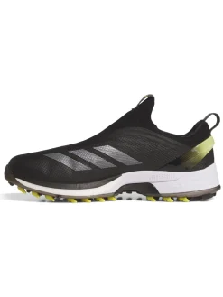 Adidas Mens Golf Shoes|Adizero ZG BOA Spikeless Golf Shoes - Core Black/Silver Met./Pure Sulfur