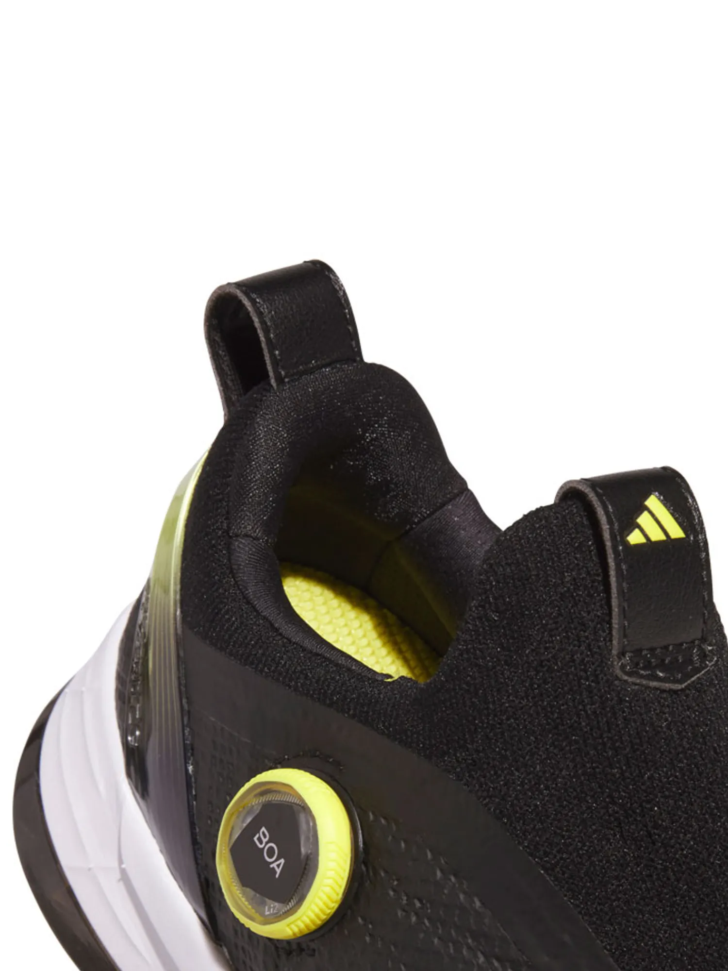 Adidas Mens Golf Shoes|Adizero ZG BOA Spikeless Golf Shoes - Core Black/Silver Met./Pure Sulfur