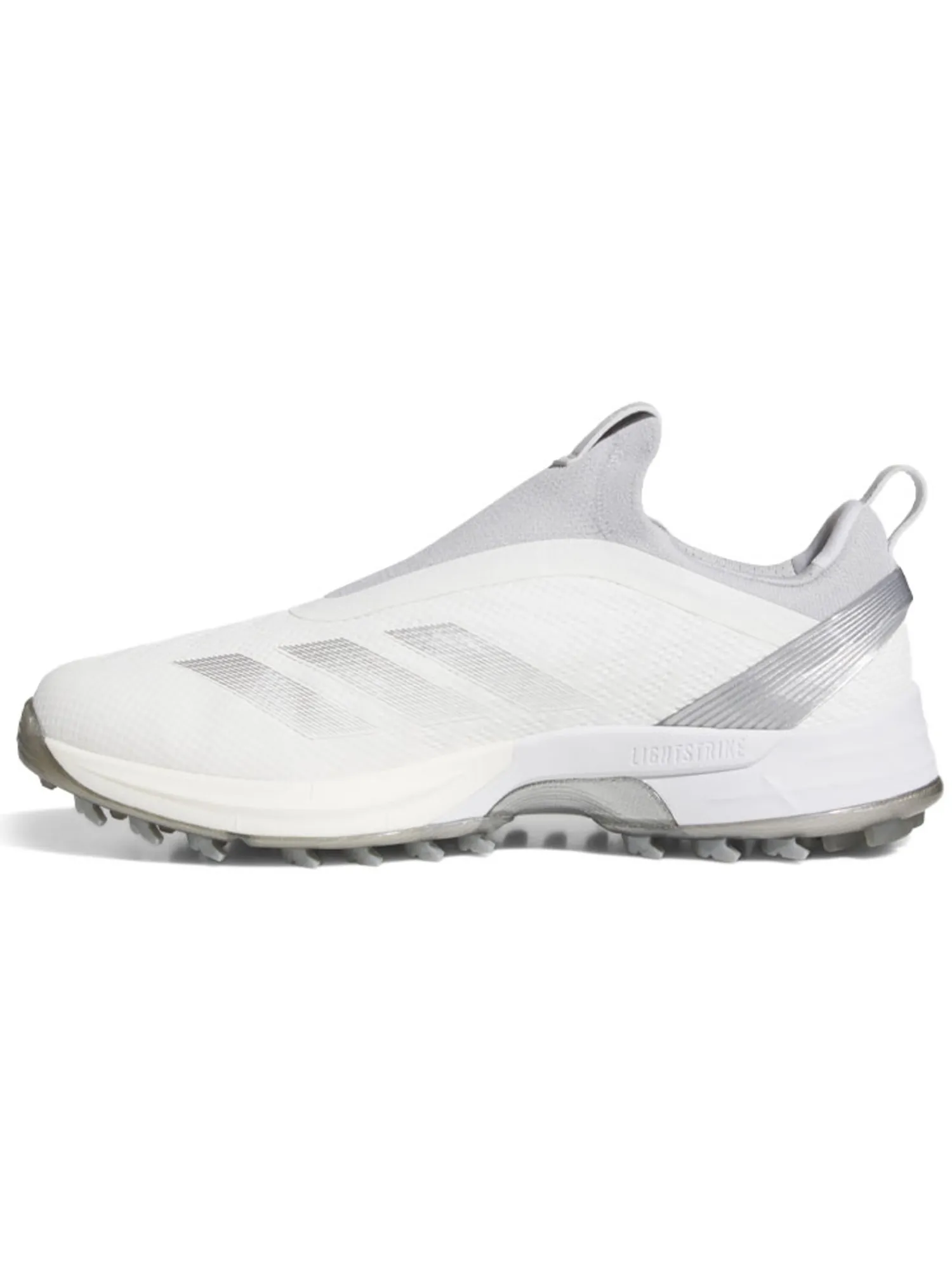 Adidas Mens Golf Shoes|Adizero ZG BOA Spikeless Golf Shoes - Ftwr White/Silver Met./Solid Grey