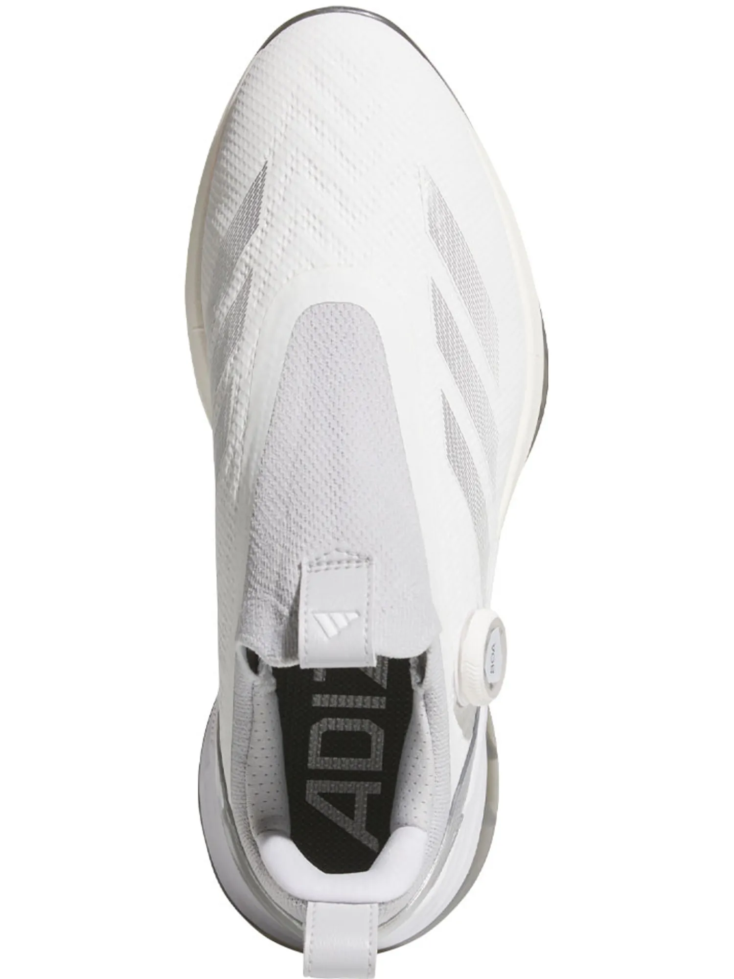Adidas Mens Golf Shoes|Adizero ZG BOA Spikeless Golf Shoes - Ftwr White/Silver Met./Solid Grey
