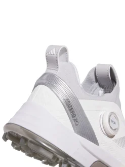 Adidas Mens Golf Shoes|Adizero ZG BOA Spikeless Golf Shoes - Ftwr White/Silver Met./Solid Grey