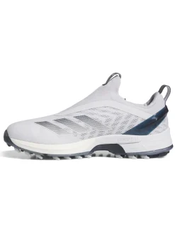 Adidas Mens Golf Shoes|Adizero ZG BOA Spikeless Golf Shoes - Ftwr White/Collegiate Navy/Grey
