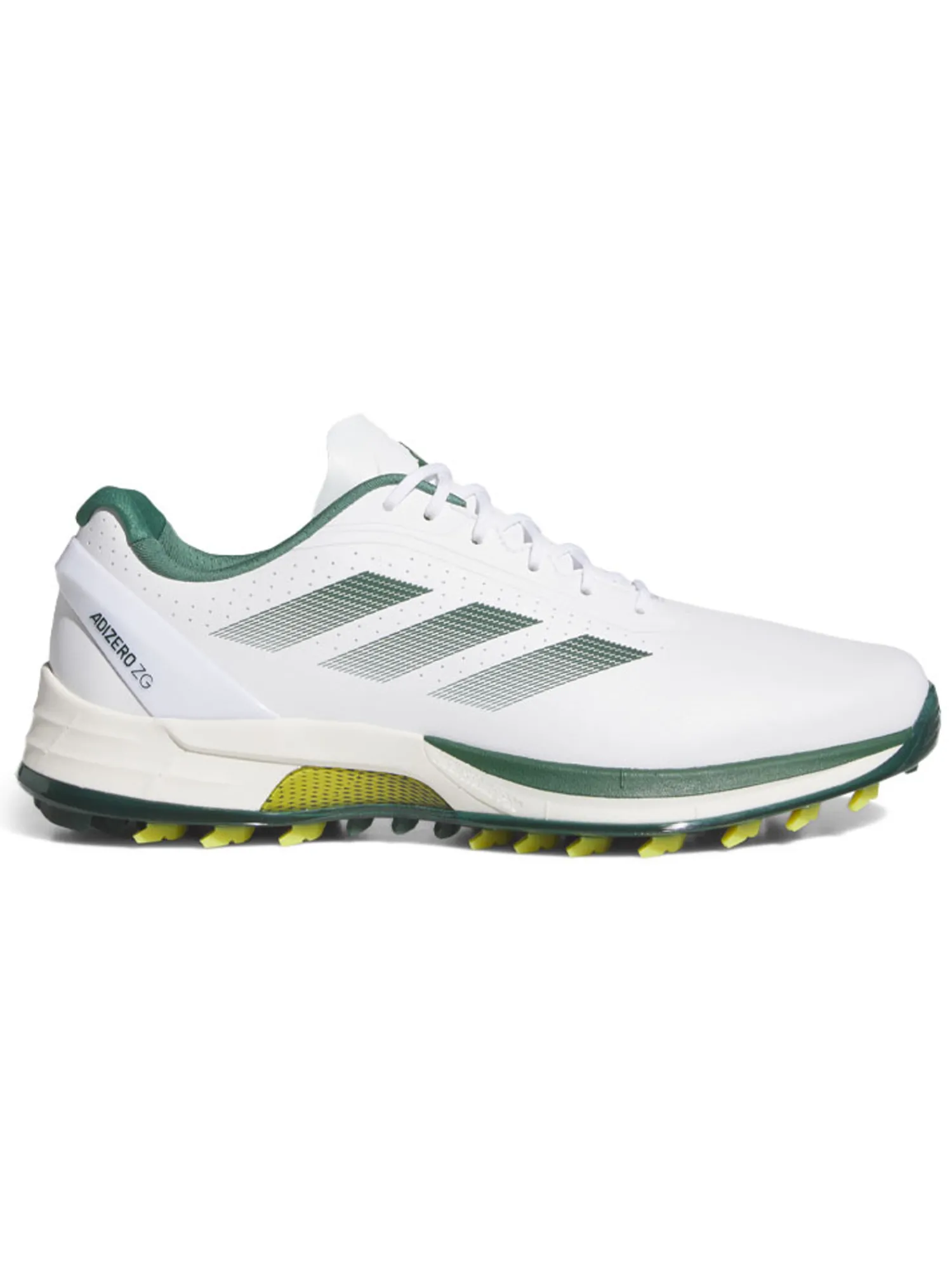 Adidas Clearance Shoes|Adizero ZG Spikeless Golf Shoes - Ftwr White/Collegiate Green/Yellow