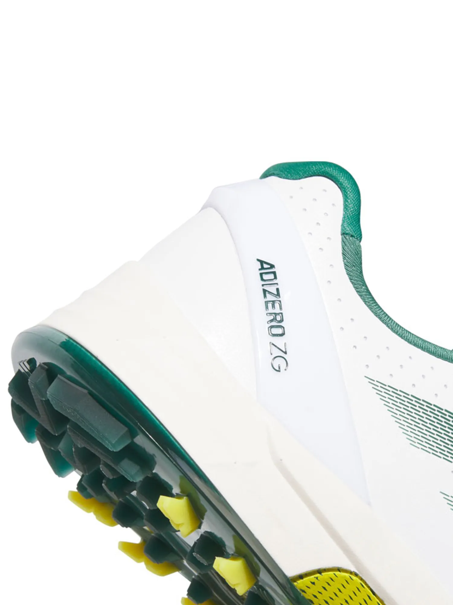Adidas Clearance Shoes|Adizero ZG Spikeless Golf Shoes - Ftwr White/Collegiate Green/Yellow
