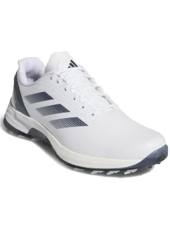 Adidas Mens Golf Shoes|Adizero ZG Spikeless Golf Shoes - Ftwr White/Collegiate Navy/Zero Met.