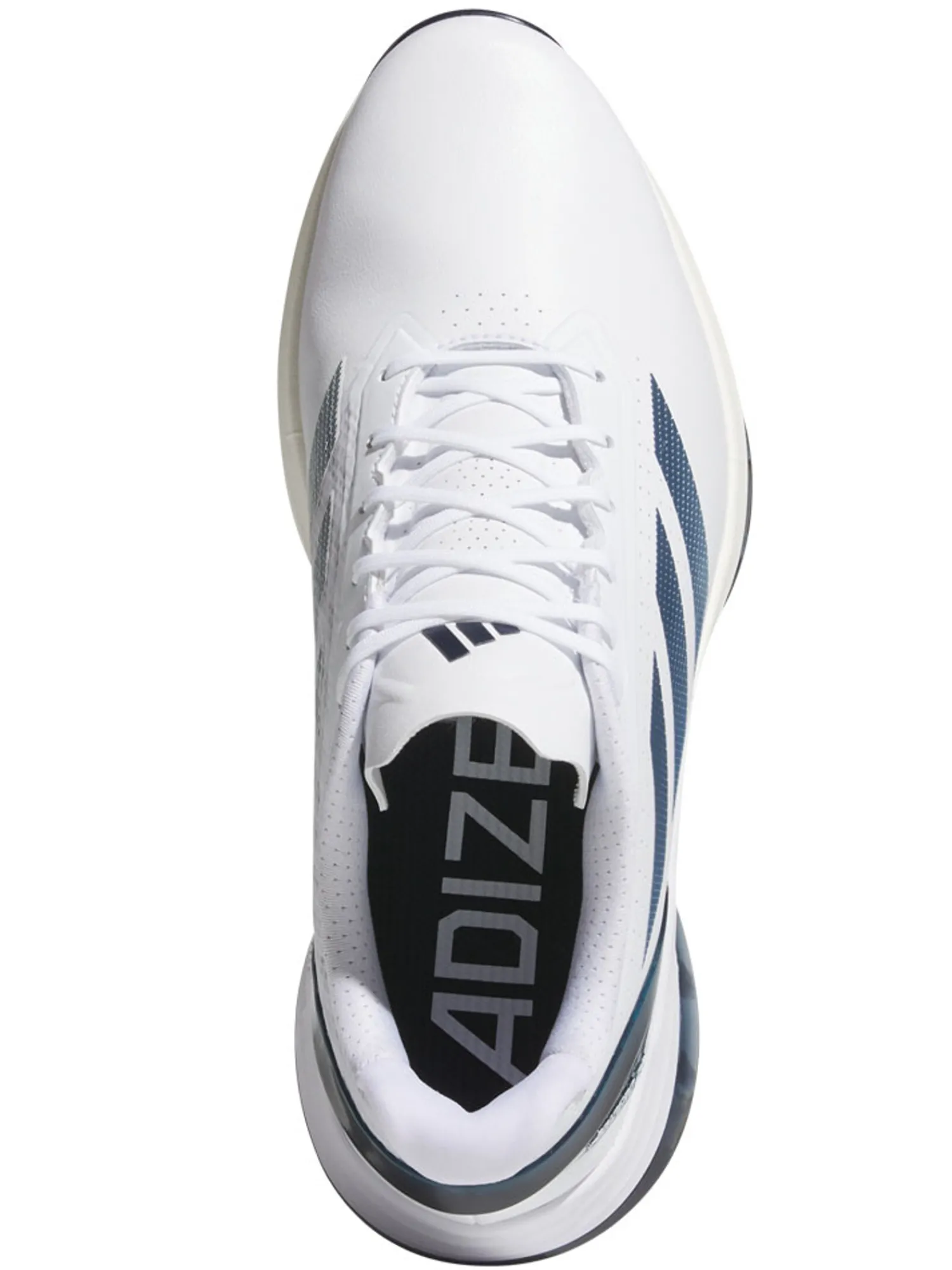 Adidas Mens Golf Shoes|Adizero ZG Spikeless Golf Shoes - Ftwr White/Collegiate Navy/Zero Met.