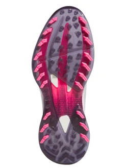 Adidas Mens Golf Shoes|Adizero ZG Spikeless Golf Shoes - Ftwr White/Aurora Plum/Shock Pink