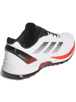 Adidas Mens Golf Shoes|Adizero ZG Spikeless Golf Shoes - Ftwr White/Lucid Red/Core Black