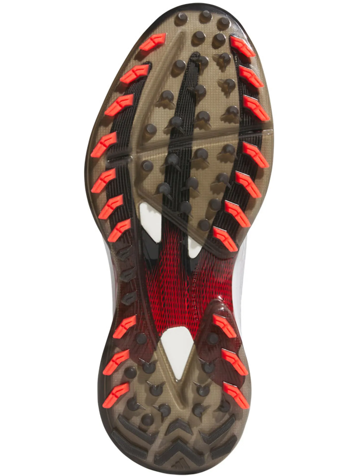 Adidas Mens Golf Shoes|Adizero ZG Spikeless Golf Shoes - Ftwr White/Lucid Red/Core Black