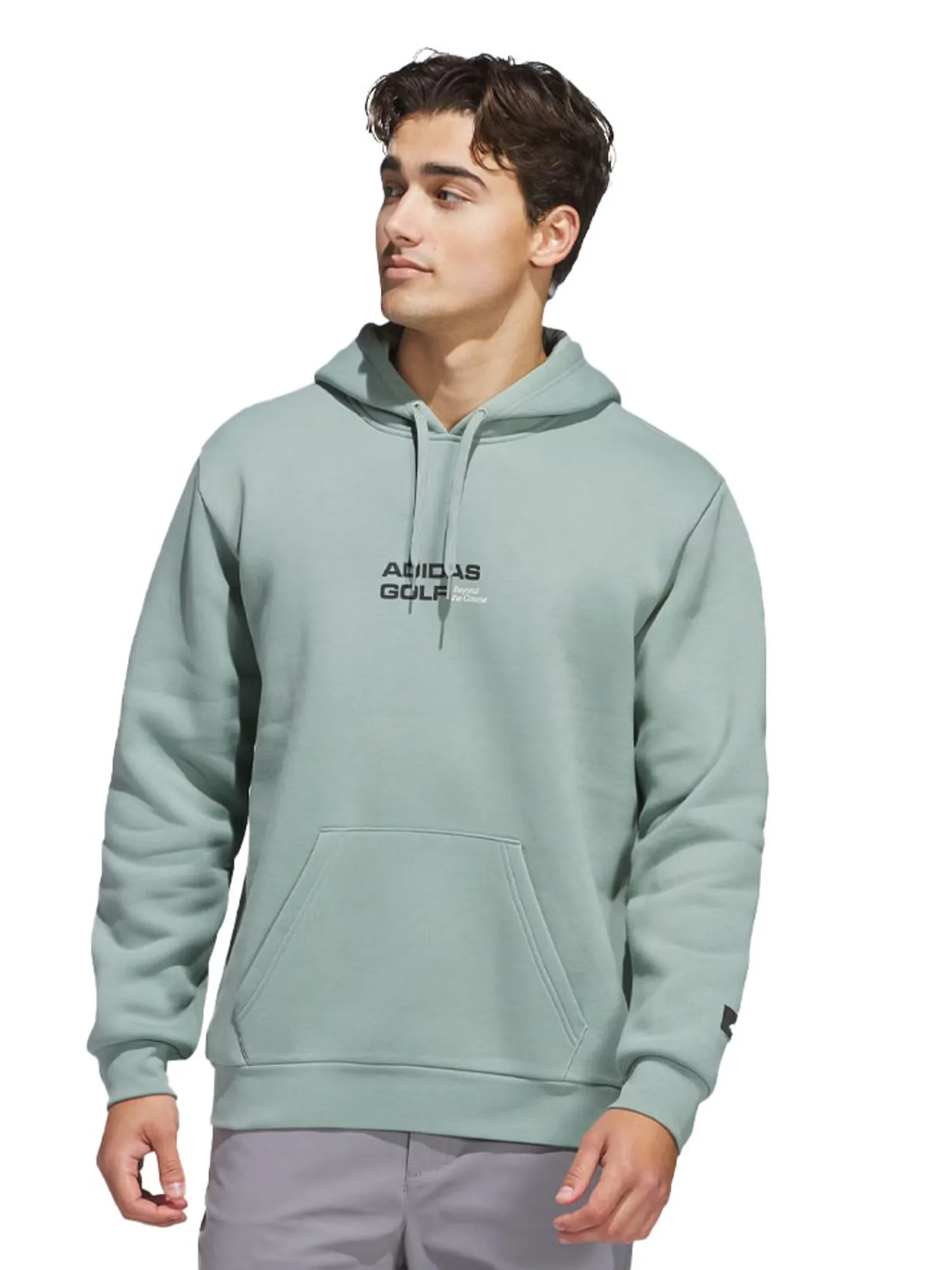 Adidas Jumpers|Beyond Graphic Hoodie - Silver Green