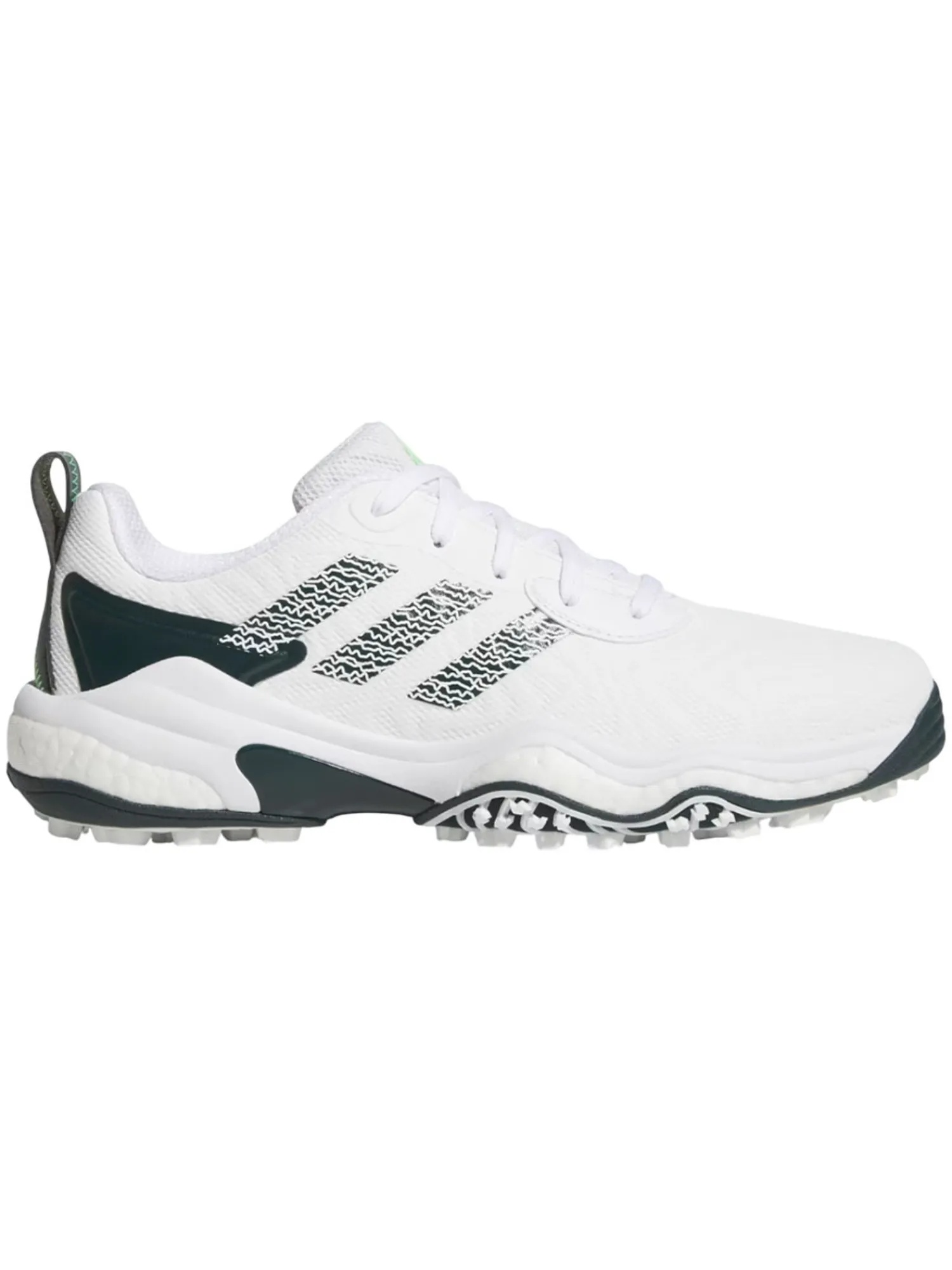 Adidas Mens Golf Shoes|Codechaos 25 Spikeless Golf Shoes - Ftwr White/Aurora Ivy/Lime Burst