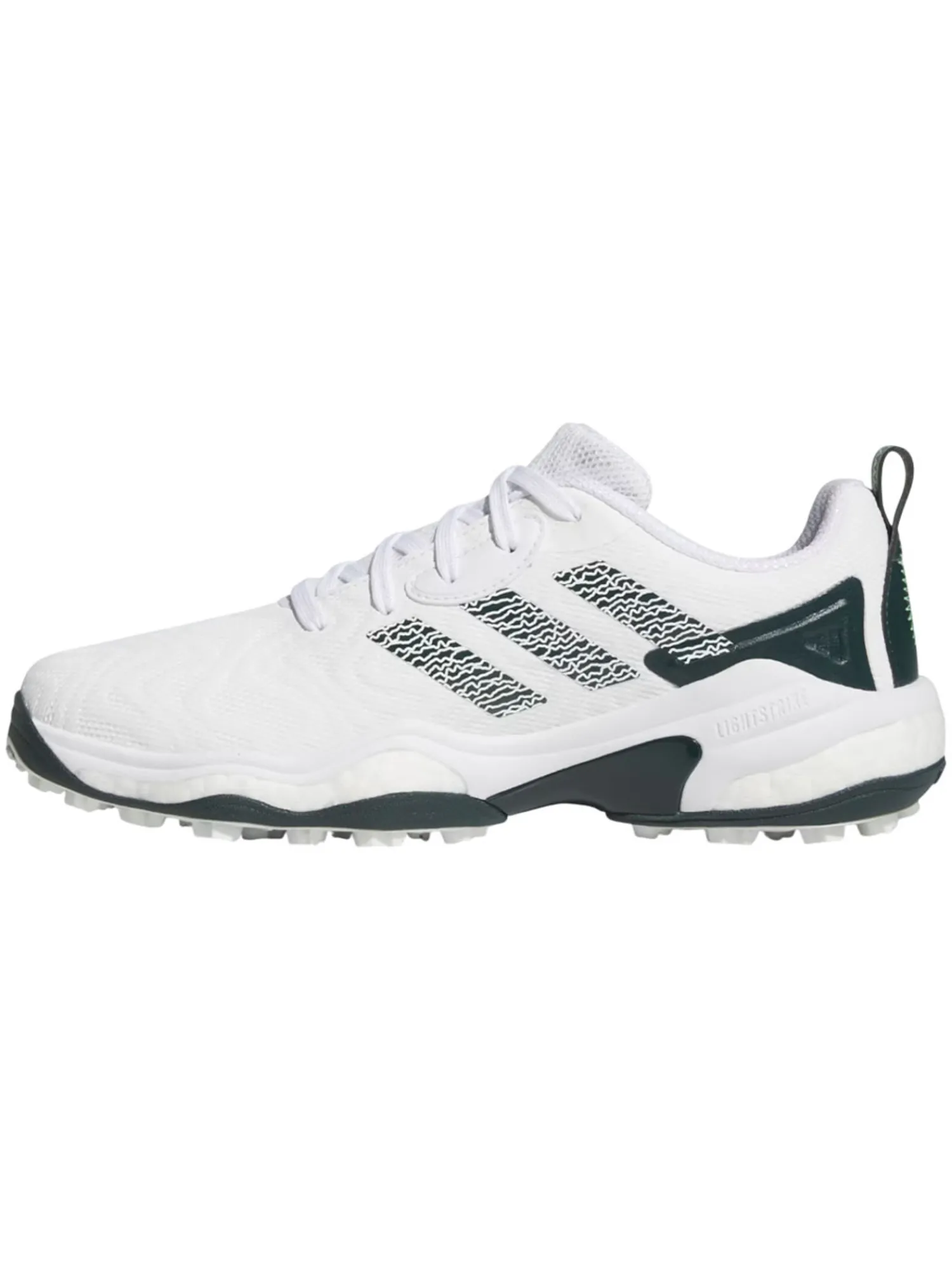 Adidas Mens Golf Shoes|Codechaos 25 Spikeless Golf Shoes - Ftwr White/Aurora Ivy/Lime Burst