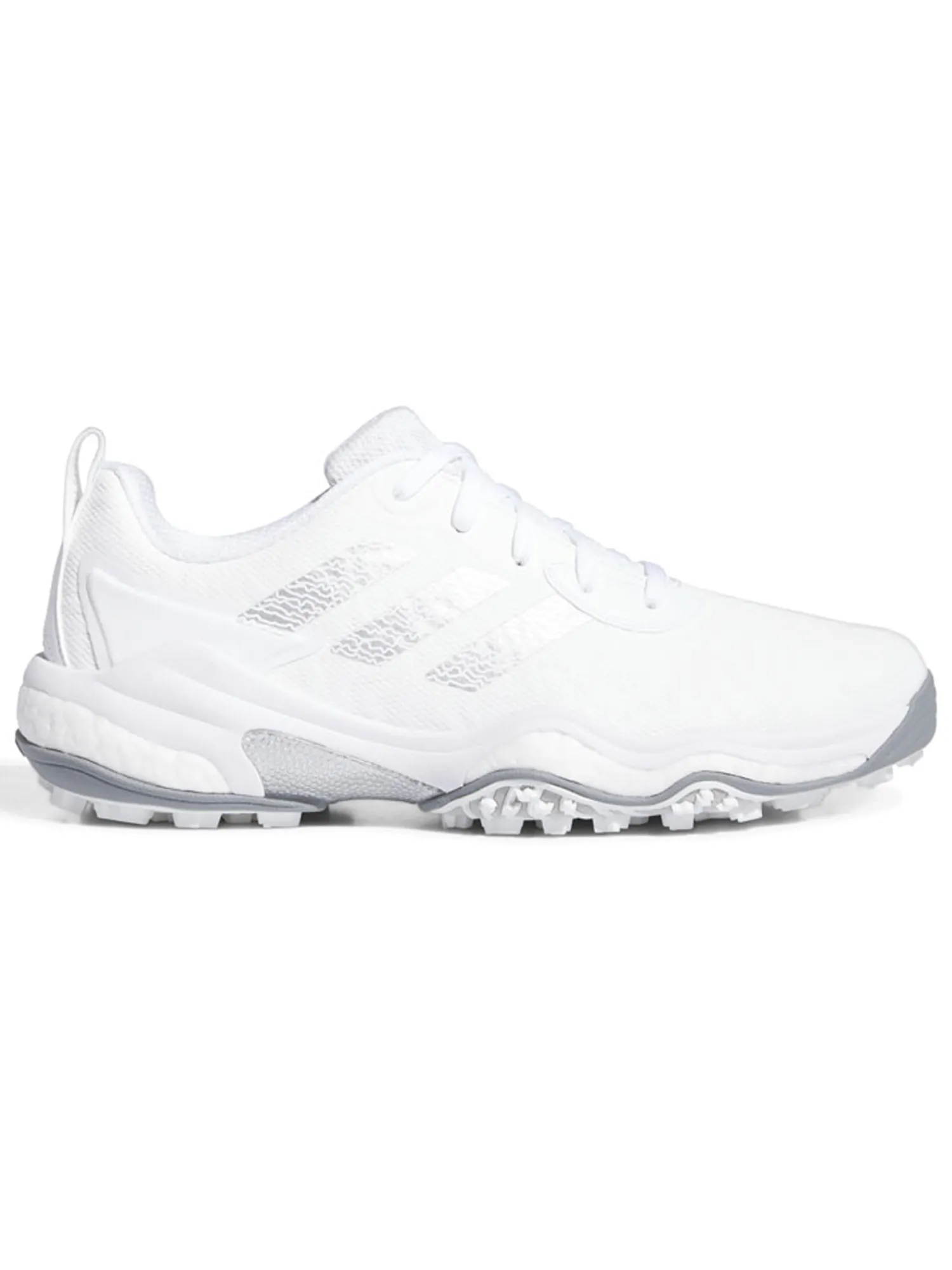 Adidas Mens Golf Shoes|Codechaos 25 Spikeless Golf Shoes - Ftwr White/Silver Met./Grey Two