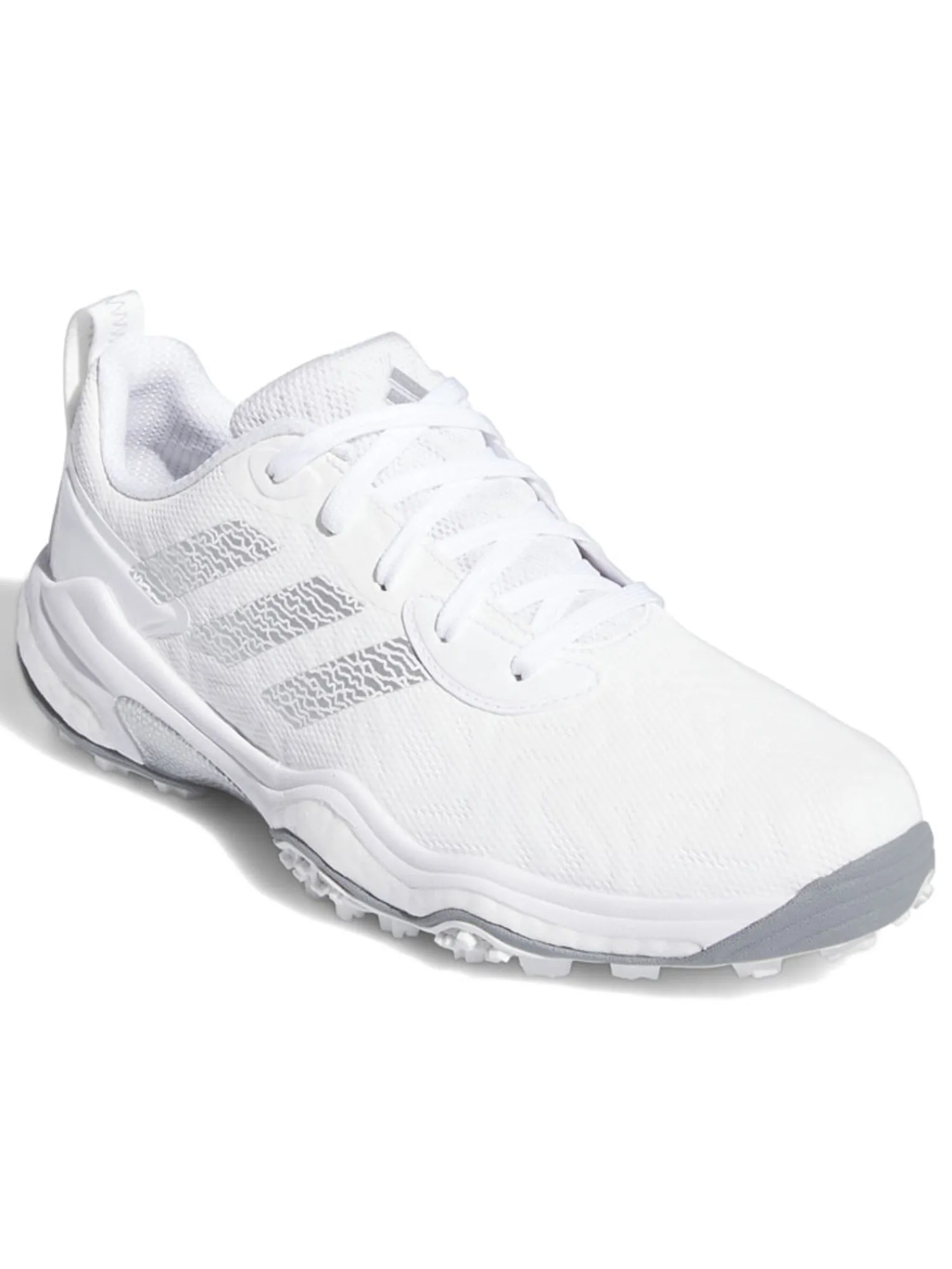 Adidas Mens Golf Shoes|Codechaos 25 Spikeless Golf Shoes - Ftwr White/Silver Met./Grey Two