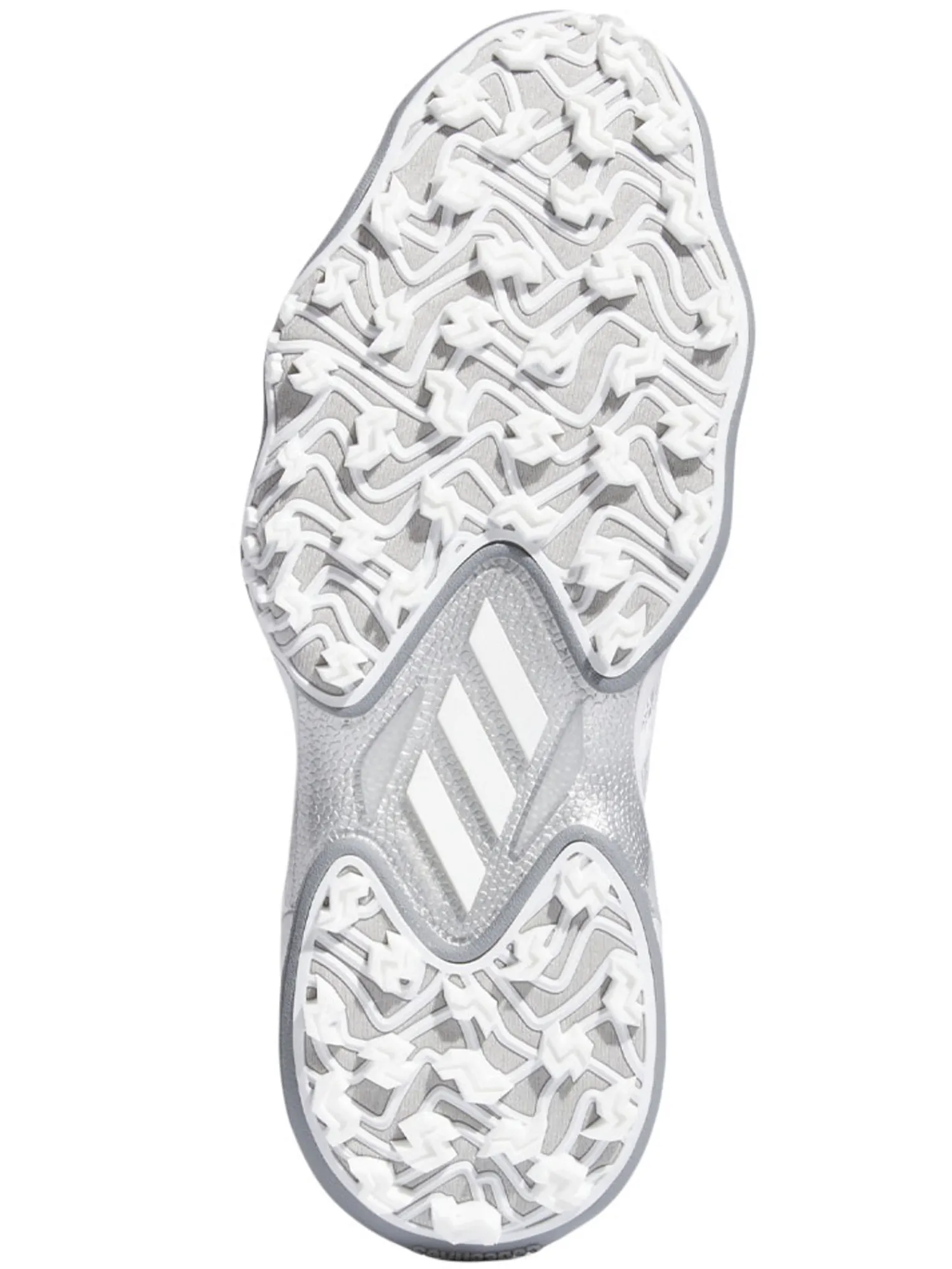 Adidas Mens Golf Shoes|Codechaos 25 Spikeless Golf Shoes - Ftwr White/Silver Met./Grey Two