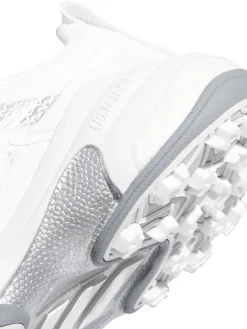Adidas Mens Golf Shoes|Codechaos 25 Spikeless Golf Shoes - Ftwr White/Silver Met./Grey Two