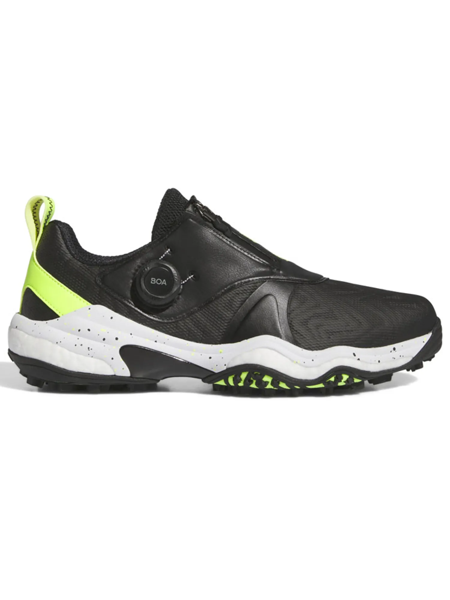 Adidas Mens Golf Shoes|Codechaos BOA 25 Spikeless Golf Shoes - Core Black/Lucid Lemon/Ftwr White