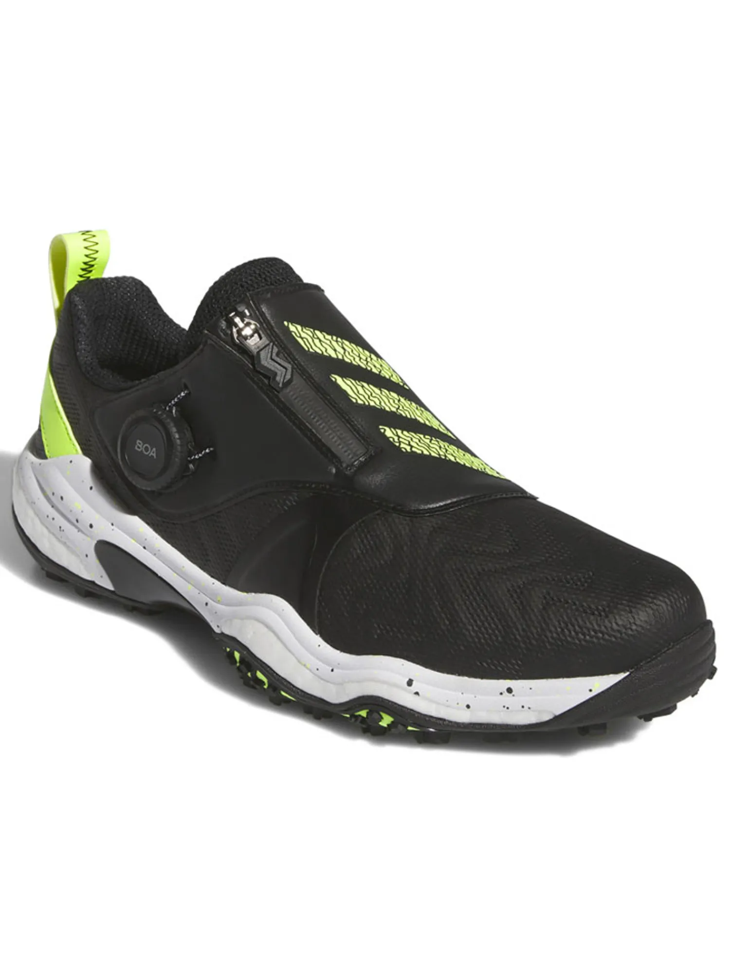 Adidas Mens Golf Shoes|Codechaos BOA 25 Spikeless Golf Shoes - Core Black/Lucid Lemon/Ftwr White