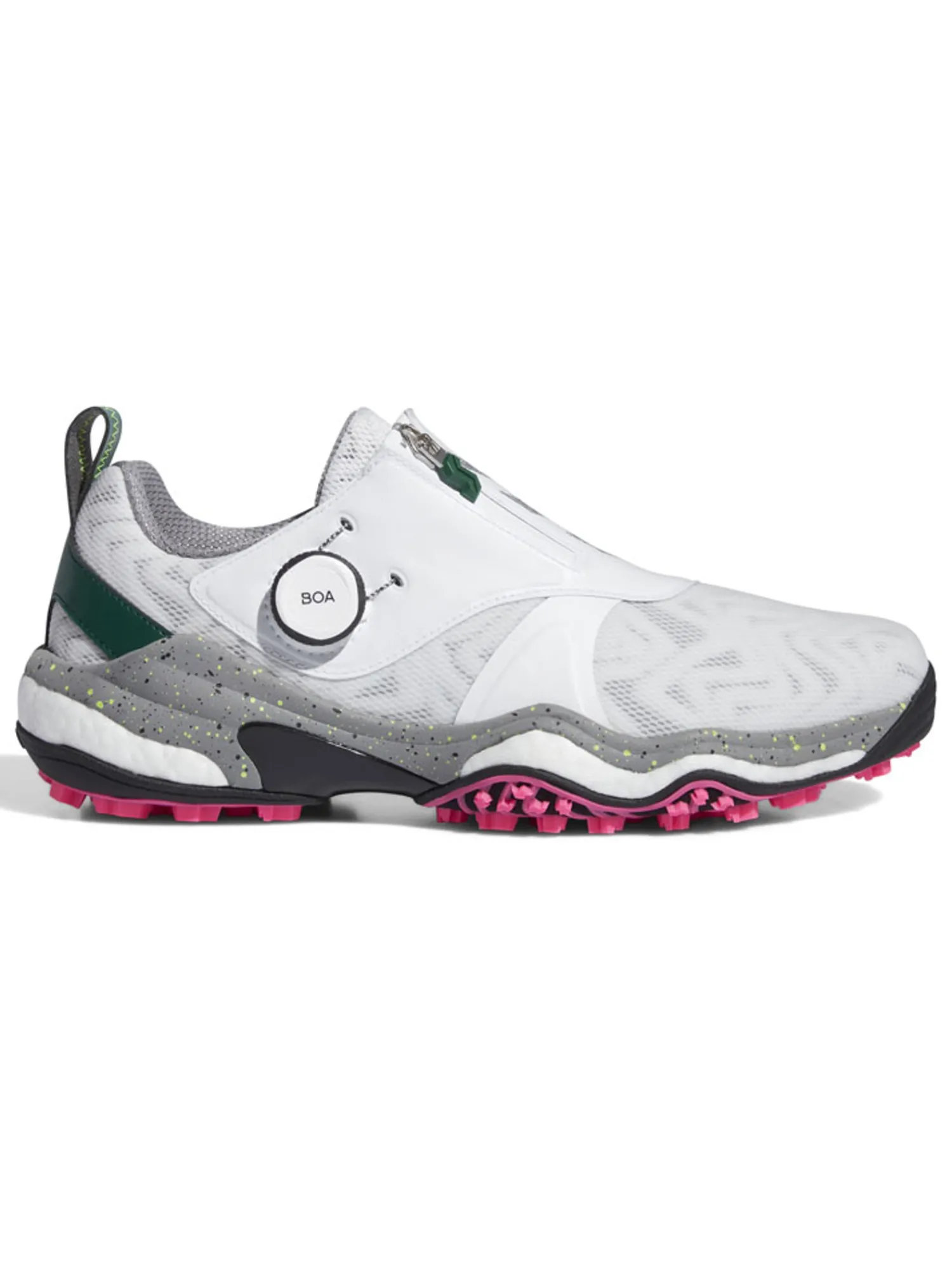 Adidas Mens Golf Shoes|Codechaos BOA 25 Spikeless Golf Shoes - Ftwr White/Core Black/Col. Green