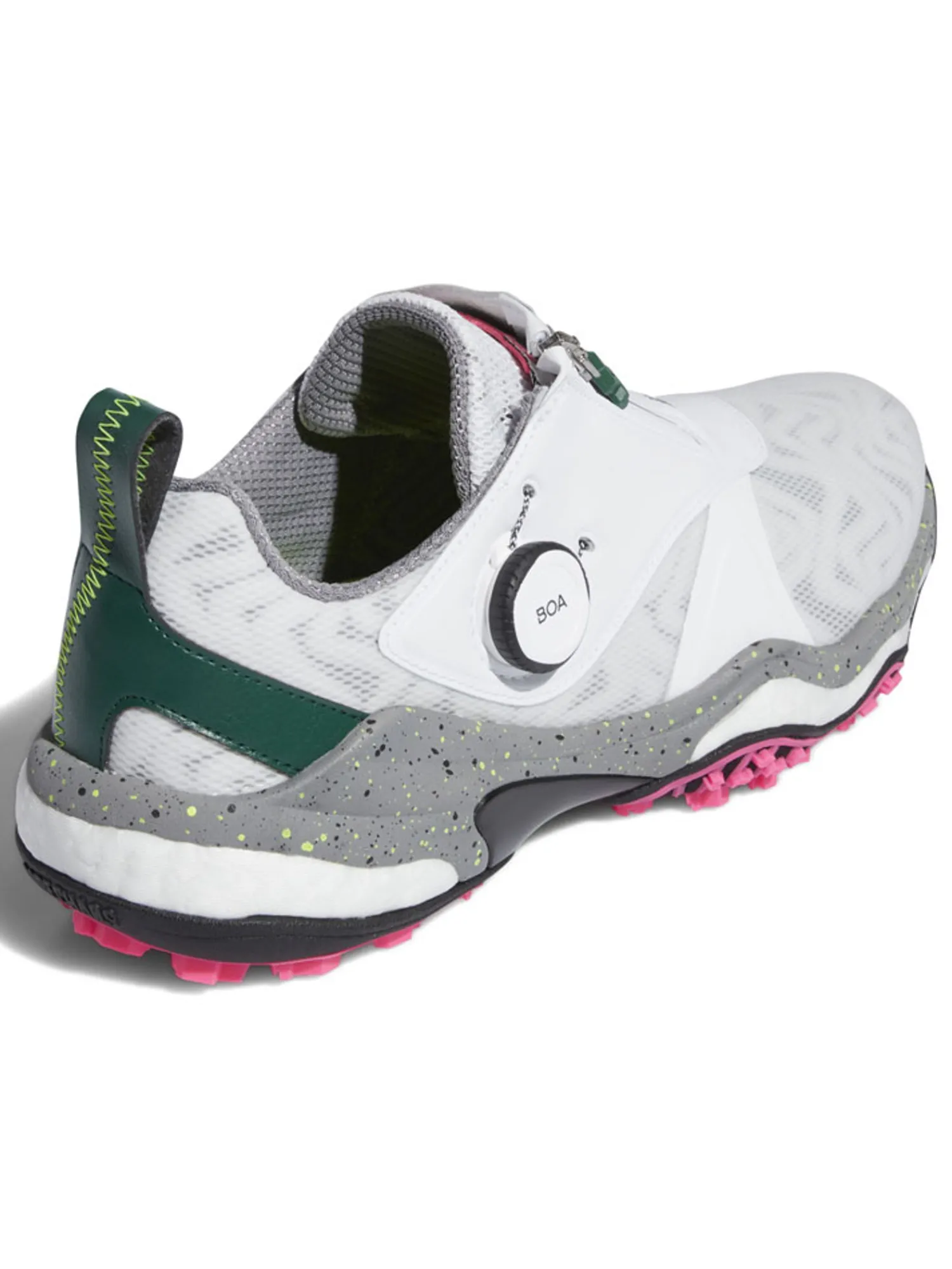 Adidas Mens Golf Shoes|Codechaos BOA 25 Spikeless Golf Shoes - Ftwr White/Core Black/Col. Green