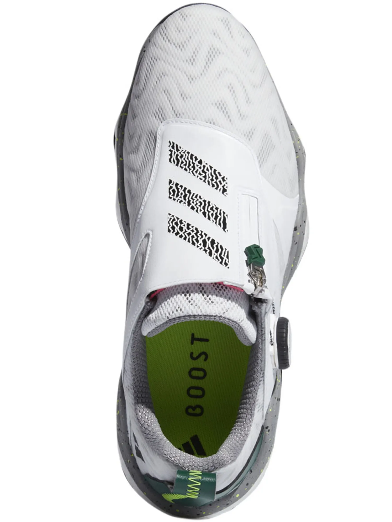 Adidas Mens Golf Shoes|Codechaos BOA 25 Spikeless Golf Shoes - Ftwr White/Core Black/Col. Green