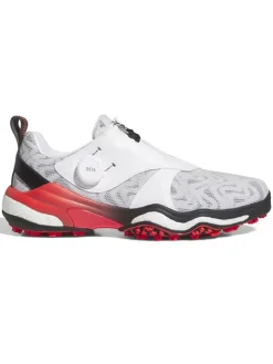 Adidas Mens Golf Shoes|Codechaos BOA 25 Spikeless Golf Shoes - Cloud White/Core Black/Lucid Red