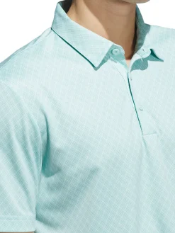 Adidas Shirts|Core Allover Print Polo Shirt - Semi Flash Aqua/Mint Tone