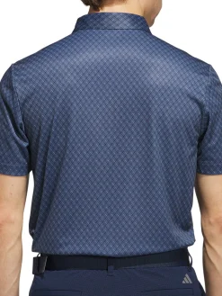 Adidas Shirts|Core Allover Print Polo Shirt - Collegiate Navy/White