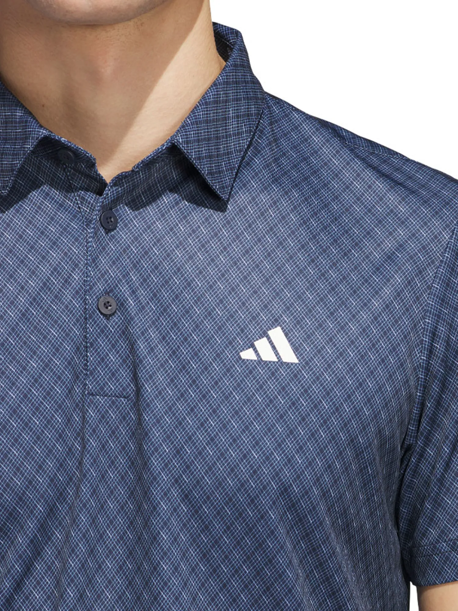 Adidas Shirts|Core Allover Print Polo Shirt - Collegiate Navy/White