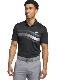 Adidas Clearance Clothing|Core Chest Stripe Polo Shirt - Black