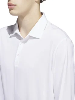 Adidas Shirts|Core Long Sleeve Polo Shirt - White