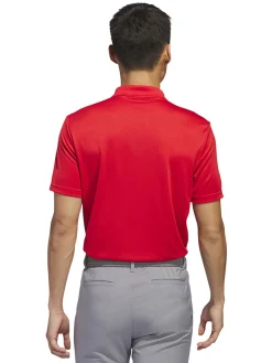 Adidas Shirts|Core Performance PrimeGreen Polo Shirt - Collegiate Red
