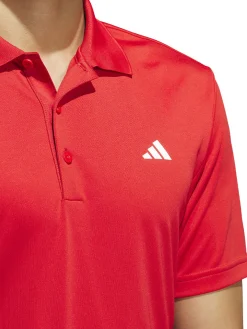 Adidas Shirts|Core Performance PrimeGreen Polo Shirt - Collegiate Red