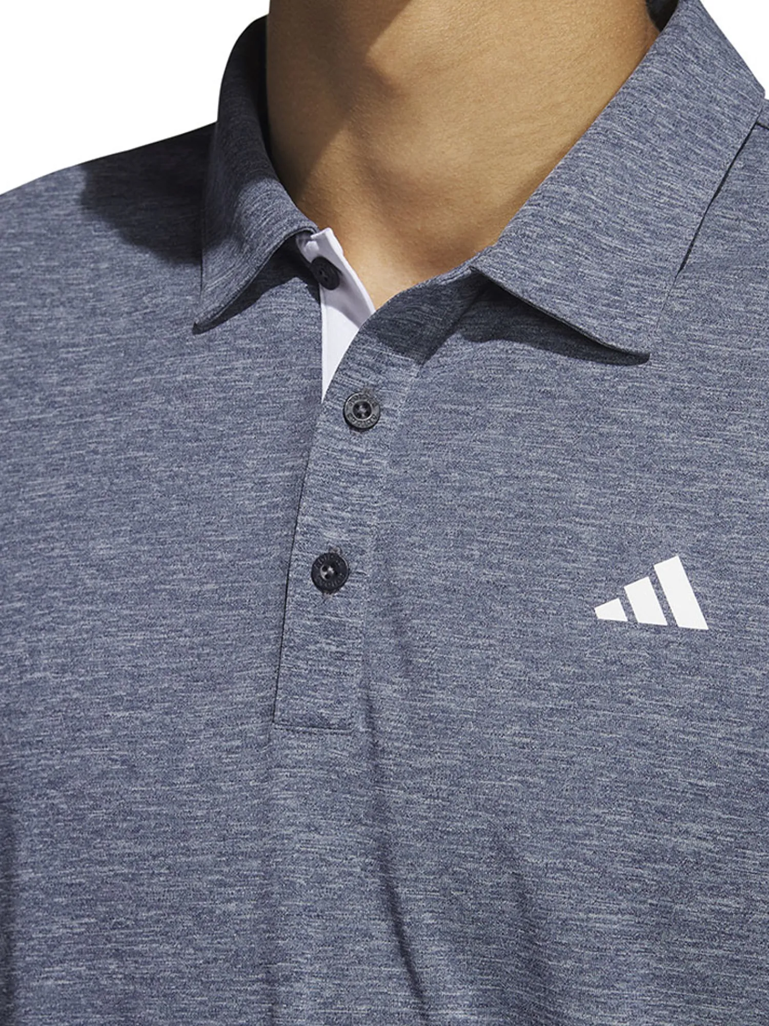 Adidas Clearance Clothing|Drive Heather Polo Shirt - Collegiate Navy Mel.