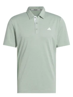 Adidas Clearance Clothing|Drive Heather Polo Shirt - Silver Green