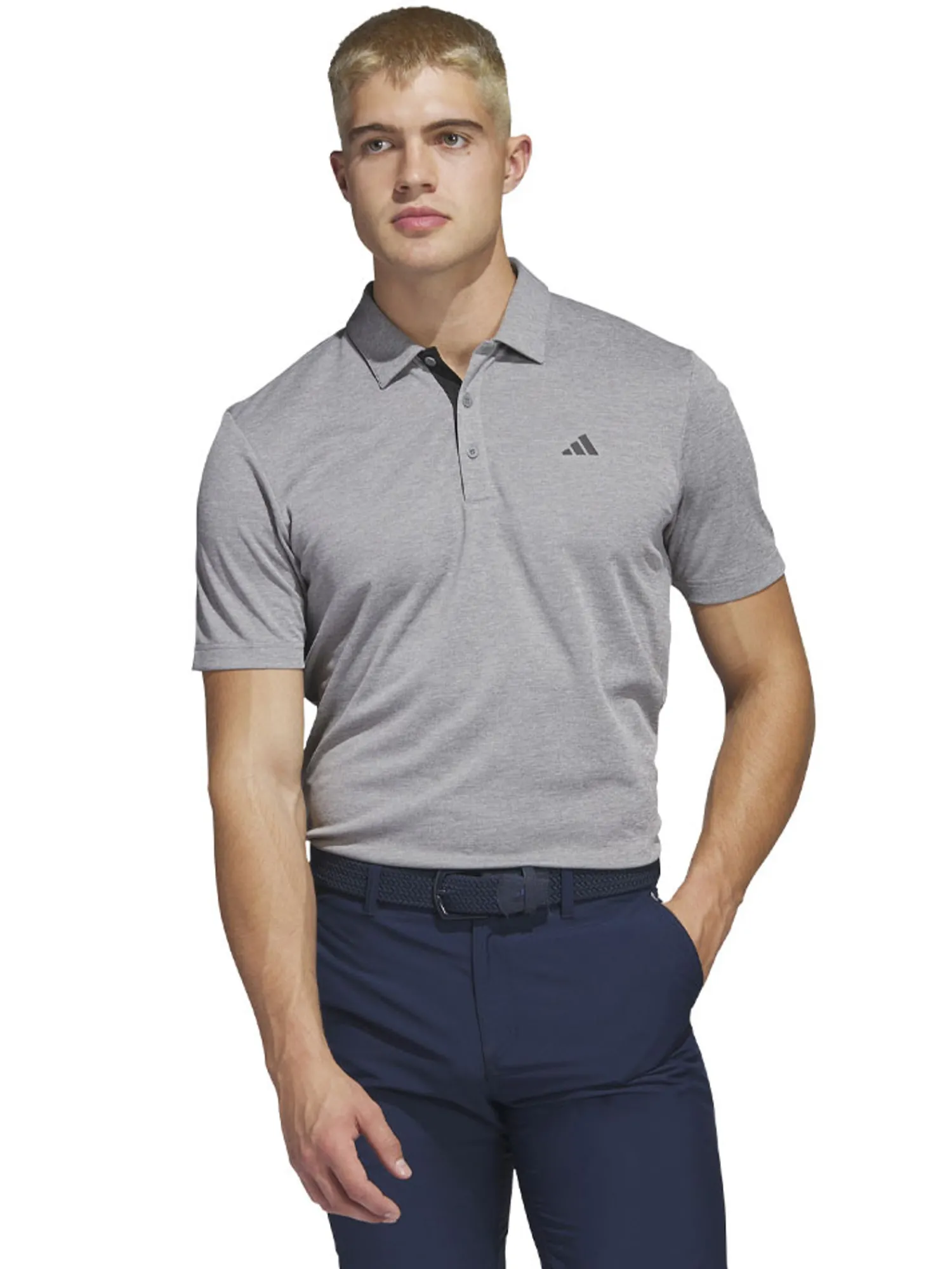 Adidas Clearance Clothing|Drive Heather Polo Shirt - Grey Three Mel.