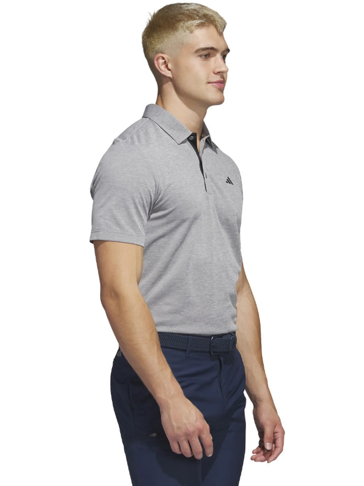 Adidas Clearance Clothing|Drive Heather Polo Shirt - Grey Three Mel.