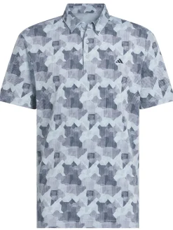 Adidas Shirts|Go-To Printed Polo Shirt - Wonder Blue/Collegiate Navy