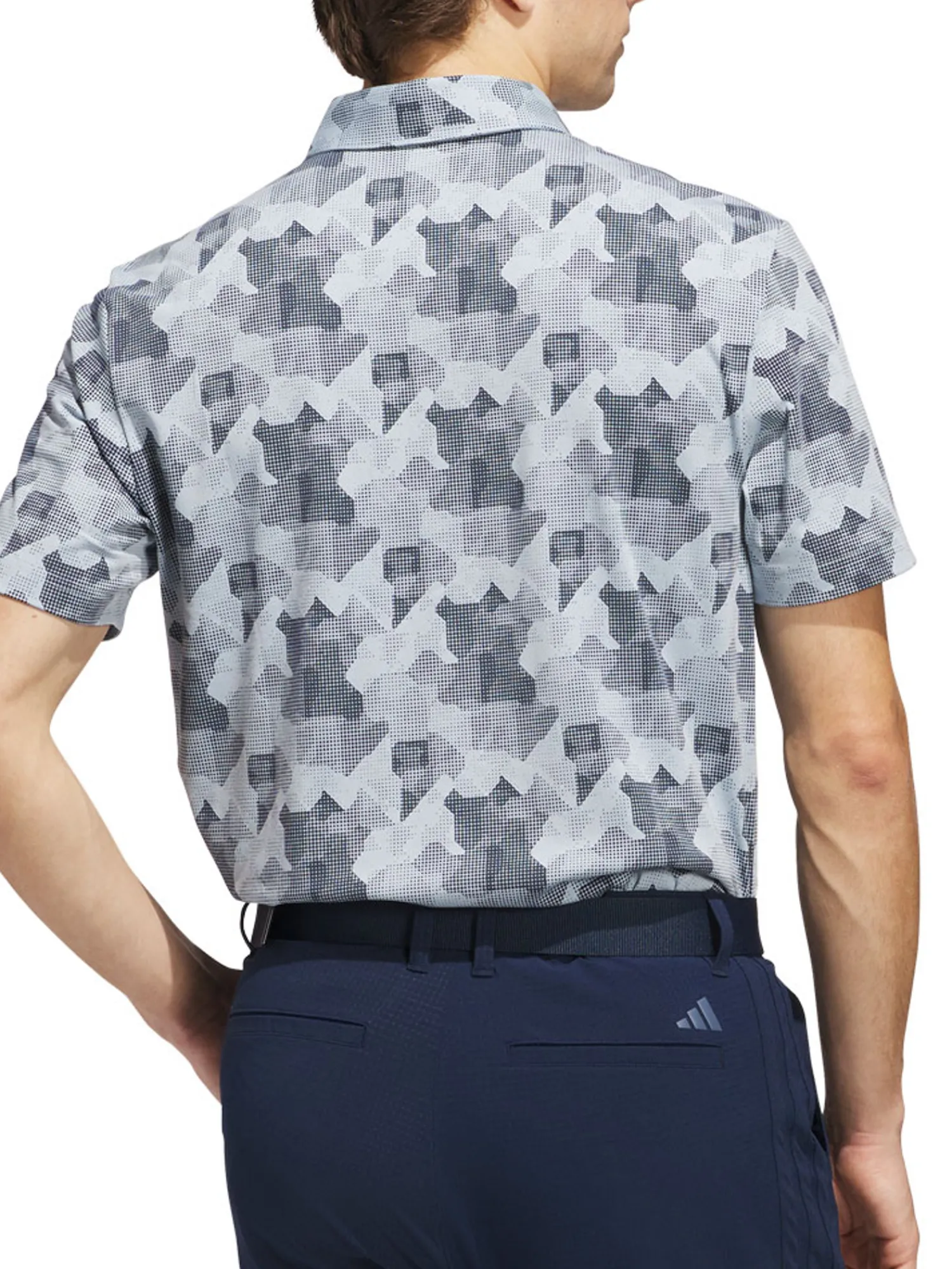 Adidas Shirts|Go-To Printed Polo Shirt - Wonder Blue/Collegiate Navy
