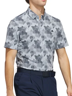 Adidas Shirts|Go-To Printed Polo Shirt - Wonder Blue/Collegiate Navy
