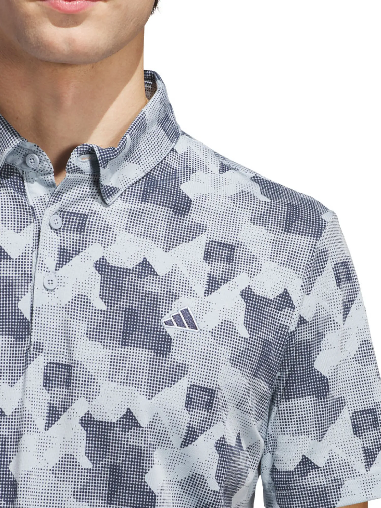 Adidas Shirts|Go-To Printed Polo Shirt - Wonder Blue/Collegiate Navy