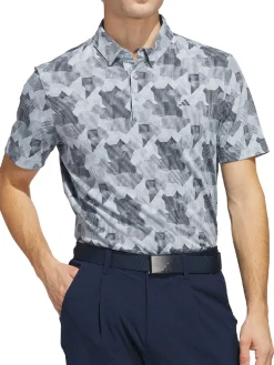Adidas Shirts|Go-To Printed Polo Shirt - Wonder Blue/Collegiate Navy
