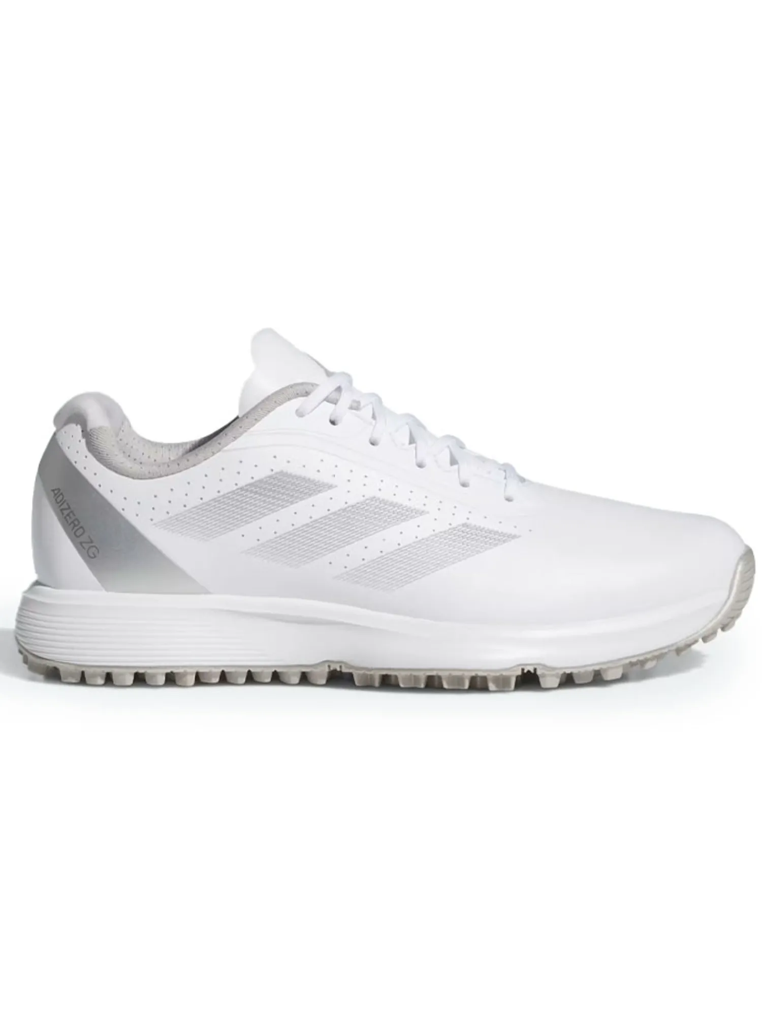 Adidas Junior Golf Shoes|Juniors Adizero ZG Spikeless Golf Shoes - Ftwr White/Silver Met.