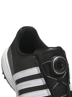 Adidas Junior Golf Shoes|Juniors Tour360 24 BOA Golf Shoes - Core Black/Ftwr White/Iron Met.