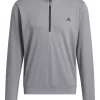 Adidas Jumpers|Lightweight Half-Zip Pullover - Grey Three