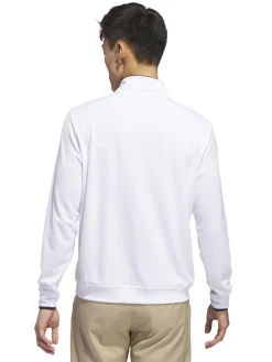Adidas Jumpers|Lightweight Half-Zip Pullover - White