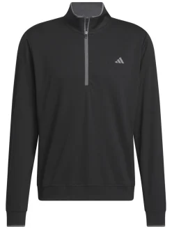 Adidas Jumpers|Lightweight Half-Zip Pullover - Black