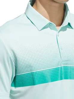 Adidas Shirts|Performance Allover Print Polo Shirt - Semi Flash Aqua